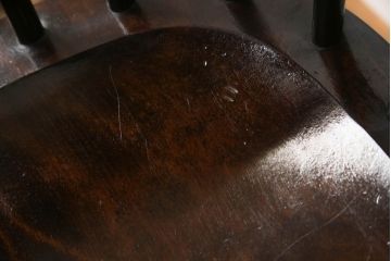 中古　松本民芸家具　♯513型長ウインザーチェア　クラシカルな佇まいのウィンザーベンチ(ウインザーベンチ、長椅子、3人掛けベンチ、ウィンザーチェア)(定価約39万円)(R-064177)