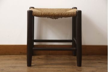 中古　松本民芸家具　#19型　和モダンな雰囲気づくりにおすすめのラッシスツール(椅子、イス、チェア)(定価約6万円)(R-064179)