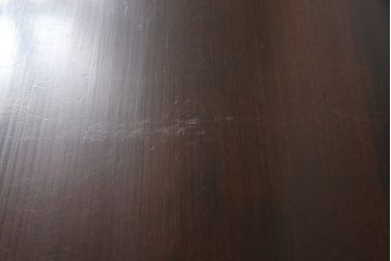 和製ビンテージ　赤みがかった木肌が上品な茶箪笥(水屋箪笥、収納棚、戸棚、引き出し、食器棚、松本民芸家具、ヴィンテージ)(R-064186)