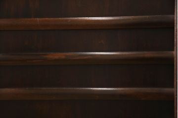 和製ビンテージ　赤みがかった木肌が上品な茶箪笥(水屋箪笥、収納棚、戸棚、引き出し、食器棚、松本民芸家具、ヴィンテージ)(R-064186)