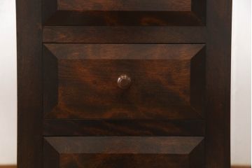 中古　美品　松本民芸家具　T型片袖机　美しい木目とクラシカルな佇まいが魅力的なデスク(机、ワークデスク、在宅用、在宅ワーク用)(定価約42万円)(R-064188)