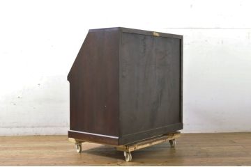 中古　美品　松本民芸家具　高山式座ビューロー　和室や和モダンなリビングにおすすめのライティングビューロー(簿記机、ワークデスク、在宅用、在宅ワーク用、引き出し)(定価約30万8千円)(R-064189)