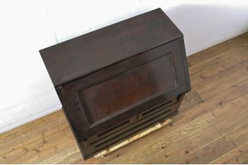 中古　美品　松本民芸家具　高山式座ビューロー　和室や和モダンなリビングにおすすめのライティングビューロー(簿記机、ワークデスク、在宅用、在宅ワーク用、引き出し)(定価約30万8千円)(R-064189)