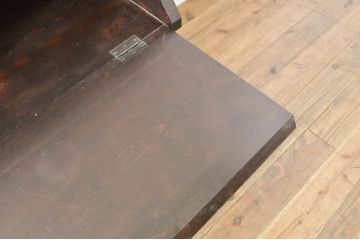 中古　美品　松本民芸家具　高山式座ビューロー　和室や和モダンなリビングにおすすめのライティングビューロー(簿記机、ワークデスク、在宅用、在宅ワーク用、引き出し)(定価約30万8千円)(R-064189)