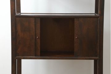 中古　美品　松本民芸家具　#506型　シックな色合いと上品な佇まいが魅力の朝鮮棚(飾り棚、収納棚、戸棚、陳列棚、茶棚、サイドボード)(定価約23万円)(R-064194)
