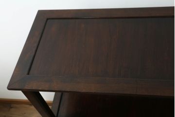 中古　美品　松本民芸家具　#506型　シックな色合いと上品な佇まいが魅力の朝鮮棚(飾り棚、収納棚、戸棚、陳列棚、茶棚、サイドボード)(定価約23万円)(R-064194)