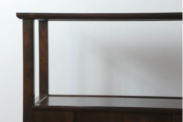中古　美品　松本民芸家具　#506型　シックな色合いと上品な佇まいが魅力の朝鮮棚(飾り棚、収納棚、戸棚、陳列棚、茶棚、サイドボード)(定価約23万円)(R-064194)