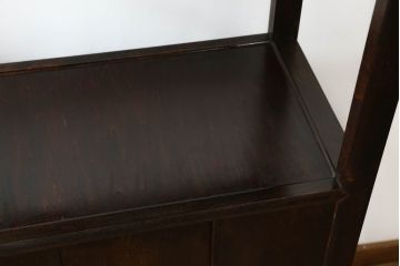 中古　美品　松本民芸家具　#506型　シックな色合いと上品な佇まいが魅力の朝鮮棚(飾り棚、収納棚、戸棚、陳列棚、茶棚、サイドボード)(定価約23万円)(R-064194)