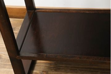 中古　美品　松本民芸家具　#506型　シックな色合いと上品な佇まいが魅力の朝鮮棚(飾り棚、収納棚、戸棚、陳列棚、茶棚、サイドボード)(定価約23万円)(R-064194)