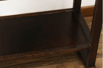 中古　美品　松本民芸家具　#506型　シックな色合いと上品な佇まいが魅力の朝鮮棚(飾り棚、収納棚、戸棚、陳列棚、茶棚、サイドボード)(定価約23万円)(R-064194)
