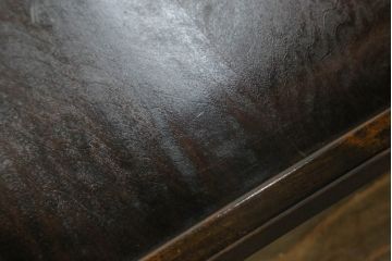 中古　美品　松本民芸家具　#506型　シックな色合いと上品な佇まいが魅力の朝鮮棚(飾り棚、収納棚、戸棚、陳列棚、茶棚、サイドボード)(定価約23万円)(R-064194)