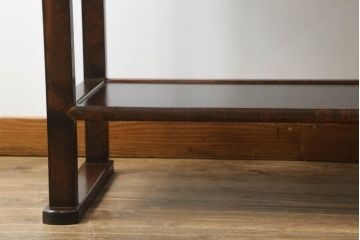 中古　美品　松本民芸家具　#506型　シックな色合いと上品な佇まいが魅力の朝鮮棚(飾り棚、収納棚、戸棚、陳列棚、茶棚、サイドボード)(定価約23万円)(R-064194)