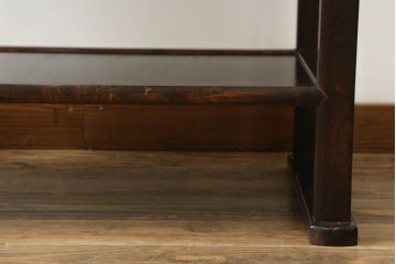 中古　美品　松本民芸家具　#506型　シックな色合いと上品な佇まいが魅力の朝鮮棚(飾り棚、収納棚、戸棚、陳列棚、茶棚、サイドボード)(定価約23万円)(R-064194)
