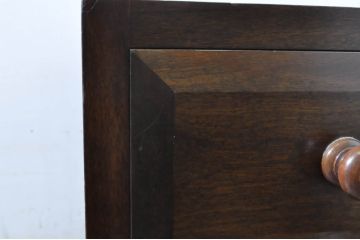 中古　美品　松本民芸家具　天板リメイク　和・洋どちらにも取り入れやすい!シックな佇まいが魅力のローチェスト(ローボード、サイドチェスト、引き出し、衣装タンス、テレビ台)(R-064196)