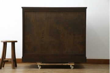 中古　美品　松本民芸家具　深い色合いがシックな雰囲気を醸し出すチェスト　(R-064199)