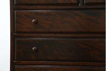 中古　美品　松本民芸家具　深い色合いがシックな雰囲気を醸し出すチェスト　(R-064199)