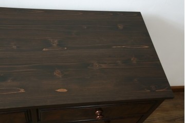 中古　美品　松本民芸家具　深い色合いがシックな雰囲気を醸し出すチェスト　(R-064199)