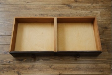 中古　美品　松本民芸家具　深い色合いがシックな雰囲気を醸し出すチェスト　(R-064199)