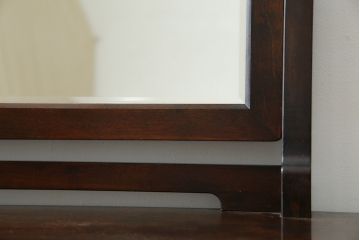 中古　美品　松本民芸家具　#309型一面鏡　品のあるシックな色合いがクラシカルな雰囲気を醸し出すドレッサー(鏡台、化粧台、ミラー)(定価約37万円)(R-064201)