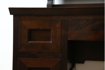 中古　美品　松本民芸家具　#309型一面鏡　品のあるシックな色合いがクラシカルな雰囲気を醸し出すドレッサー(鏡台、化粧台、ミラー)(定価約37万円)(R-064201)