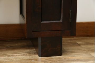 中古　美品　松本民芸家具　#309型一面鏡　品のあるシックな色合いがクラシカルな雰囲気を醸し出すドレッサー(鏡台、化粧台、ミラー)(定価約37万円)(R-064201)
