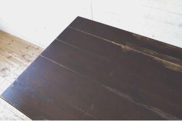 ビンテージ家具　松本民芸家具　上品な佇まいが大人空間を演出する棚付きダイニングテーブル(食卓、2人掛け、4人掛け、作業台、ヴィンテージ)(R-064202)