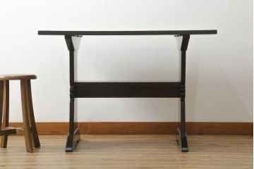 和製ビンテージ　松本民芸家具　落ち着いた大人の空間作りにおすすめのダイニングテーブル(食卓、4人掛け、4P、作業台、ヴィンテージ)(R-064203)