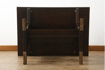 和製ビンテージ　松本民芸家具　落ち着いた大人の空間作りにおすすめのダイニングテーブル(食卓、4人掛け、4P、作業台、ヴィンテージ)(R-064203)