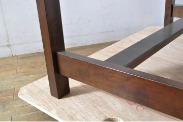 中古　松本民芸家具　シックな書斎作りにおすすめのデスク(平机、ワークデスク、在宅ワーク用、在宅用)(R-064206)