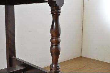 中古　松本民芸家具　シックな書斎作りにおすすめのデスク(平机、ワークデスク、在宅ワーク用、在宅用)(R-064206)