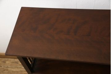 中古　美品　松本民芸家具　#117型　和モダンスタイルにおすすめなオープンラック(飾り棚、本棚、書棚、収納棚、ブックシェルフ)(R-064207)