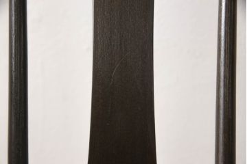 イギリスビンテージ　ERCOL(アーコール)　エルム材　透かし彫りの意匠が美しいスワンロッキングチェア(揺り椅子、イス、板座チェア、アームチェア、ヴィンテージ)(R-064209)