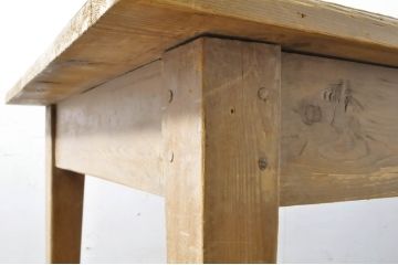 フランスアンティーク　オールドパイン材　ナチュラルインテリアにおすすめ!明るい木色があたたかみを感じるフレンチテーブル(ダイニングテーブル、4人掛け、6人掛け、作業台、食卓)(R-064216)