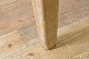 フランスアンティーク　オールドパイン材　ナチュラルインテリアにおすすめ!明るい木色があたたかみを感じるフレンチテーブル(ダイニングテーブル、4人掛け、6人掛け、作業台、食卓)(R-064216)