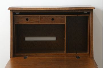 中古　三越家具(現カントリーハウス)　Brugge(ブルージュ)　クラシカルな佇まいが魅力のライティングビューロー(簿記机、ワークデスク、在宅用、在宅ワーク用)(R-064231)