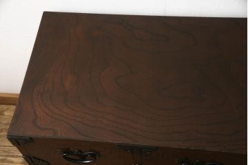 中古　岩谷堂箪笥　力強い木目が美しい和箪笥(収納箪笥、整理タンス、衣装たんす、引き出し)(R-064235)