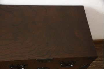 中古　岩谷堂箪笥　力強い木目が美しい和箪笥(収納箪笥、整理タンス、衣装たんす、引き出し)(R-064235)