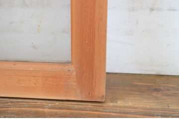 中古　ノスタルジックな雰囲気を醸し出す数寄屋のガラス欄間2枚セット(明かり取り、明り取り、建具)(R-064241)