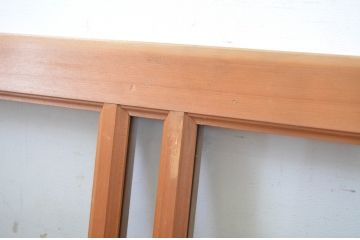 中古　ノスタルジックな雰囲気を醸し出す数寄屋のガラス欄間1枚(明かり取り、明り取り、建具)(R-064242)