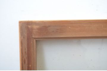 中古　ノスタルジックな雰囲気を醸し出す数寄屋のガラス欄間1枚(明かり取り、明り取り、建具)(R-064243)