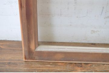 中古　ノスタルジックな雰囲気を醸し出す数寄屋のガラス欄間1枚(明かり取り、明り取り、建具)(R-064243)