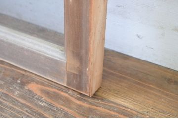 中古　ノスタルジックな雰囲気を醸し出す数寄屋のガラス欄間1枚(明かり取り、明り取り、建具)(R-064243)