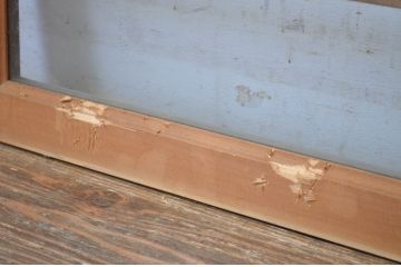 中古　ノスタルジックな雰囲気を醸し出す数寄屋のガラス欄間1枚(明かり取り、明り取り、建具)(R-064243)