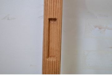アンティーク建具　シンプルでどんなお部屋にも合わせやすいガラス戸2枚セット(引き戸)(R-064245)