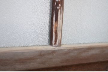 アンティーク建具　大正ロマン　レトロな空間づくりにおすすめのガラス窓2枚セット(ガラス戸、引き戸)(R-064251)