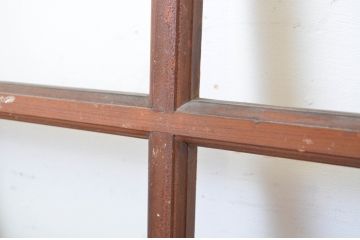 アンティーク建具　大正ロマン　レトロな雰囲気を引き立たせるガラス窓2枚セット(ガラス戸、引き戸)(R-064252)