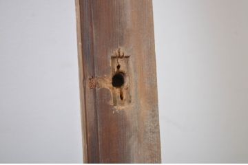 アンティーク建具　大正ロマン　レトロな雰囲気を引き立たせるガラス窓2枚セット(ガラス戸、引き戸)(R-064252)