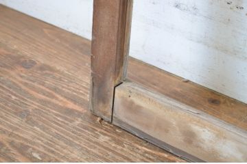 アンティーク建具　大正ロマン　レトロな雰囲気を引き立たせるガラス窓(大)2枚セット(ガラス戸、引き戸)(R-064253)