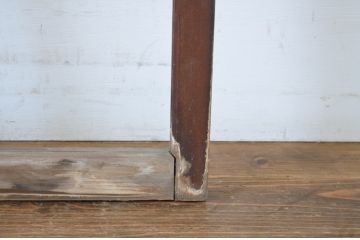 アンティーク建具　大正ロマン　レトロな雰囲気を引き立たせるガラス窓(大)2枚セット(ガラス戸、引き戸)(R-064253)
