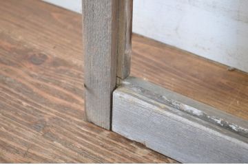 アンティーク建具　大正ロマン　レトロな雰囲気を引き立たせるガラス窓(大)2枚セット(ガラス戸、引き戸)(R-064253)